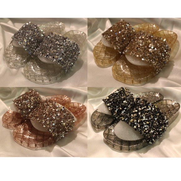 Embellished Sparkle Slides - GOLD🤩 - Picture 8 of 8